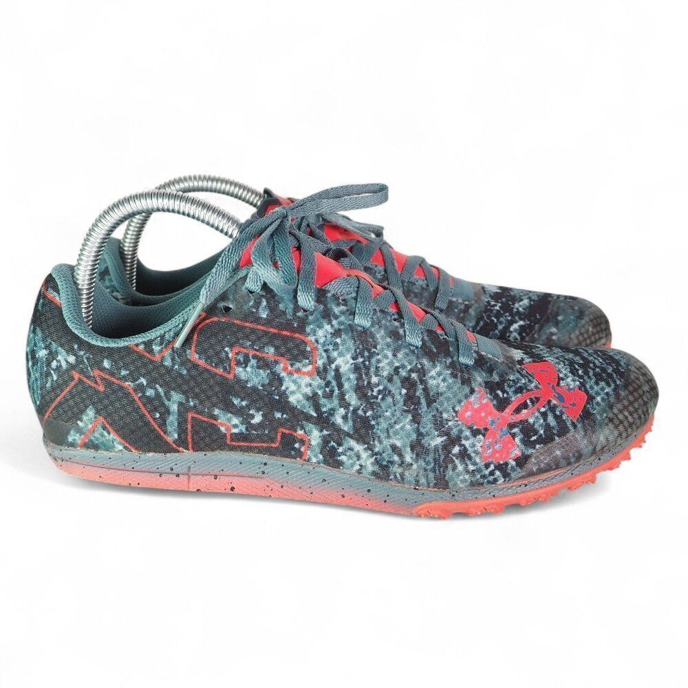 Under Armour Brigade XC Low Spikeless 'Lichen Blue Black' Men's 9 Women's 10.5 - Picture 4 of 11